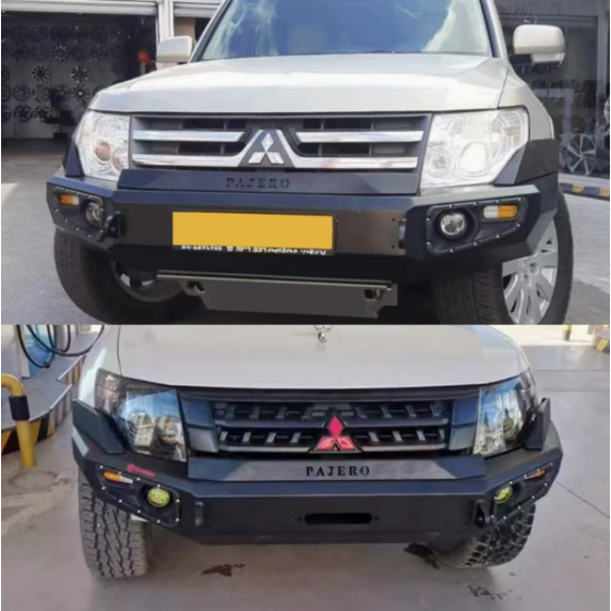 Suitable for Mitsubishi PAJERO V93/97/V98 Front Bumper with lightsv